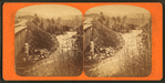 Mansfield R. R. Bridge and rapids above.