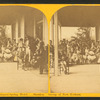 On piazza of the Missisquoi Spring Hotel, Sheldon. Group of New Yorkers.