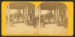 On piazza of the Missisquoi Spring Hotel, Sheldon. Group of New Yorkers.