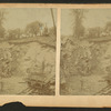 Sheldon Junction: view showing men doing hydraulic excavation.
