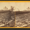 Stone wall at Marie's [Marye's] Heights held by civil [Confederate] forces during Wilderness fight.