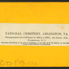 National cemetery, Arlington, Va.