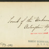 Tomb of the Unknown, Arlington. April 11, 1872.