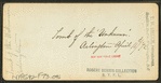 Tomb of the Unknown, Arlington. April 11, 1872.