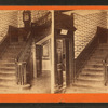 Hall and stairway, Mt. Vernon mansion.