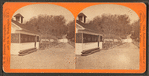 Mt. Vernon boat house, and roadway leading to the tomb of Washington.