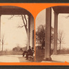 Portico at the east front of the mansion at Mt. Vernon.