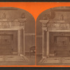 Marble mantel.