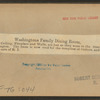 Washington family dining room.