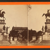 Washington monument and State Capitol.