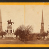 Washington monument and St. Paul's Church.