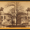 Washington monument and State Capitol.
