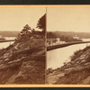 A view on the James River, looking up the river from Hollywood Cemetery, Richmond, Virginia.
