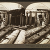 Drawing logs up the incline to second floor of mill to deliver them to the saw, Washington, U.S.A.