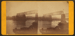 B.& O. R.R. Bridge over Ohio River at Parkerburg with view from above.
