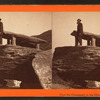 View of a man looking down from the top of the rock,  Harper's Ferry
