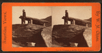 View of a man looking down from the top of the rock,  Harper's Ferry