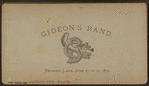 Gideon's Band. Brown's Lake, June 23 to 30, 1875.