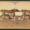 Gideon's Band. Brown's Lake, June 23 to 30, 1875. [People relaxing on lawn near tents.]