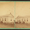 Group of people in front of a school, Ripon, Wisconsin.