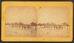 Skating scene, R. R. Park, mill and elevator, before the crowd got there.  New Richmond, Feb. 1878.