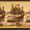 In and about the Dells of Wisconsin River. Looking up River through the  Narrows.