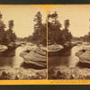 In and about the Dells of Wisconsin River. Looking up River through the Narrows.