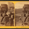 Devil's Lake and vicinity. Boulder on top of Cliff, at foot of Doorway.