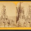 Views at Devil's Lake, Wisconsin. [Cleopatra's Needle in Wonder Notch.]