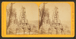 Views at Devil's Lake, Wisconsin. [Cleopatra's Needle in Wonder Notch.]
