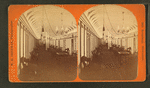 Interior view, possibly of a steamship.