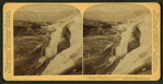 A Mountain of 'Petrified Water', Pulpit Terrace of Mammoth Springs and Mammoth Springs Hotel, Yellowstone Park, U.S.A.