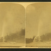 Lone Star Geyser during Eruption, Yellowstone National Park.