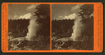 Riverside Geyser in eruption.