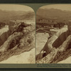 A Mountain of 'Petrified Water'- Pulpit Terrace and Mammoth Spring Hotel, Yellowstone Park, U.S.A.