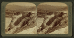 A Mountain of 'Petrified Water'- Pulpit Terrace and Mammoth Spring Hotel, Yellowstone Park, U.S.A.