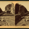Golden Gate, entrance to picturesque ravine of golden rocks - Yellowstone Park, U.S.A.