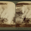 Black Growler', whose steam kills trees, and whose roaring startles tourists, Yellowstone Park, U.S.A.