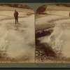 The 'Devil's Inkwell' bubbling and boiling over hidden fires, in famous Yellowstone Park, U.S.A.