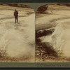The 'Devil's Inkwell' bubbling and boiling over hidden fires, in famous Yellowstone Park, U.S.A.