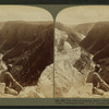 Ten Miles of yawning chasm - down the cañon from Inspiration Point, Yellowstone Park, U.S.A.