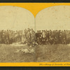 Group of excursionists at Camp No. 1, Columbus Nebraska.
