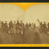 Head quarters, Platte City, Oct. 25th, 1866 [photographer's shadow in the foreground].