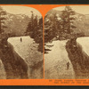 Teams passing through the snow, on the summit of the Sierra Nevada.