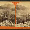 Summit Valley, the head-waters of the Yuba River.  Donner Peak and Pass in the distance.