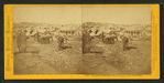 Scene in Dutch Flat, Placer County, the pack train.