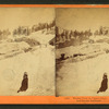 Winter view in Upper Cisco. Altitude 5911 feet. Central Pacific Railroad.