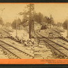 Truckee River, looking towards Eastern Summit, 135 miles from Sacramento, Central Pacific Railroad.
