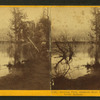 Evening view, southern shore Donner Lake, Central Pacific Railroad.