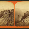 Rocky cut above Alta, and American River, 2,000 feet below.
